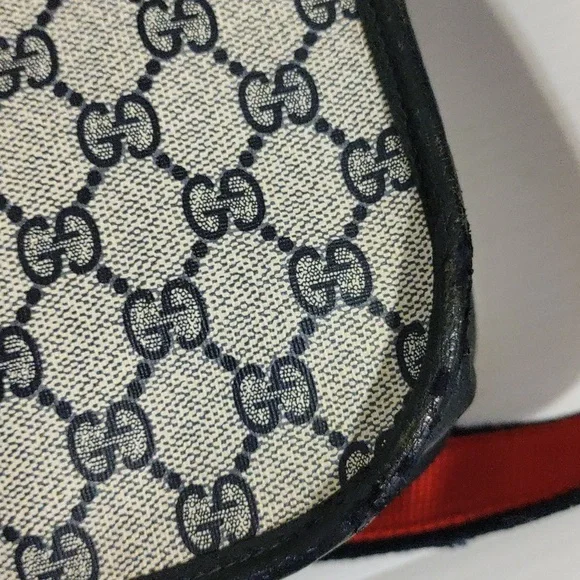 Gucci Blue Messenger Bag/Wallets Authentic Vintage - Picture 12 of 16
